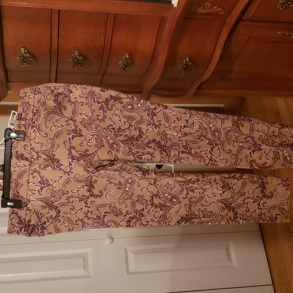 Tan Paisley Pants